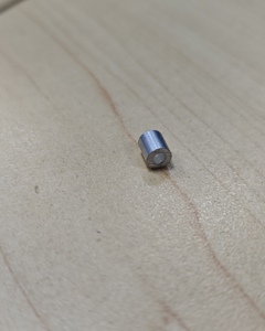 Alu. clamp 4.5x2.3x5, for fixing 2mm wire rope end